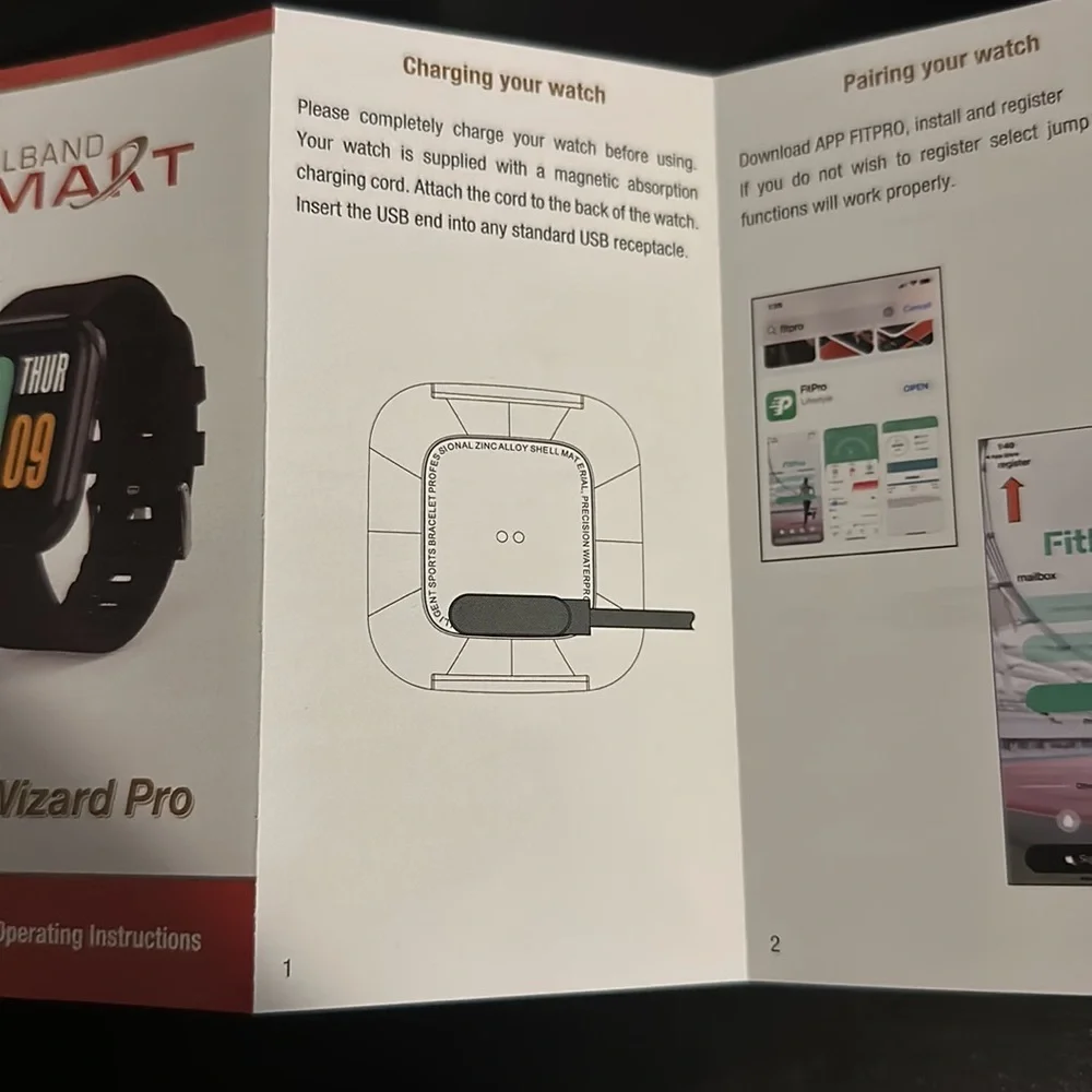 Chillband Smart Watch Wizard Pro, Black Brand New FitPro Fitness Watch
